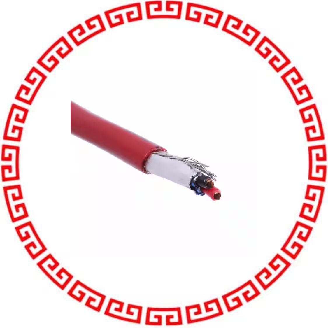 E1512S.25.03 CABLE 2COND 16AWG RED 500'