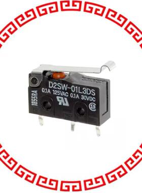 D2SW-01L3DS SWITCH SNAP ACT SPDT 100MA 125V