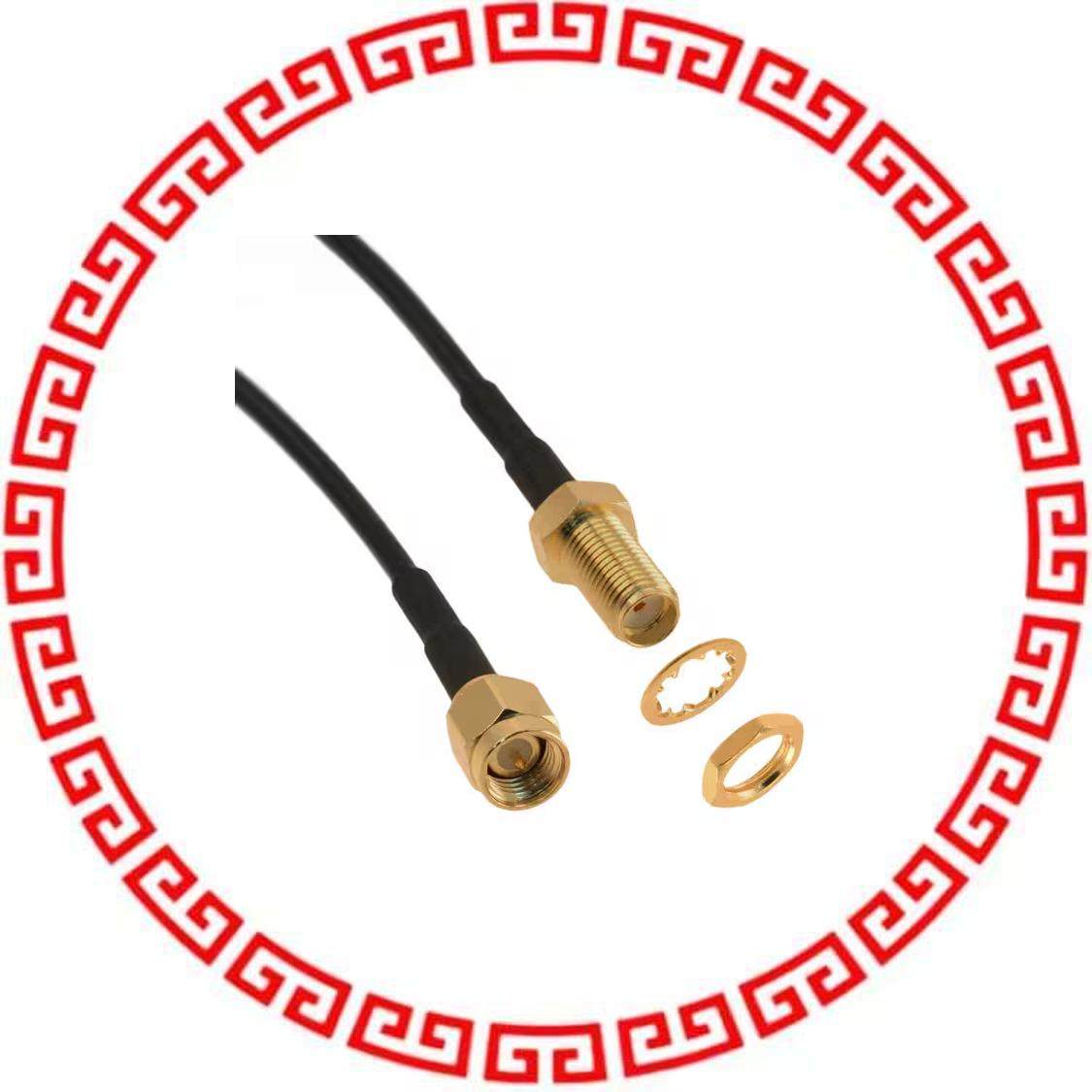 135110-02-M1.00 CBL ASSY SMA RG174 3.3'