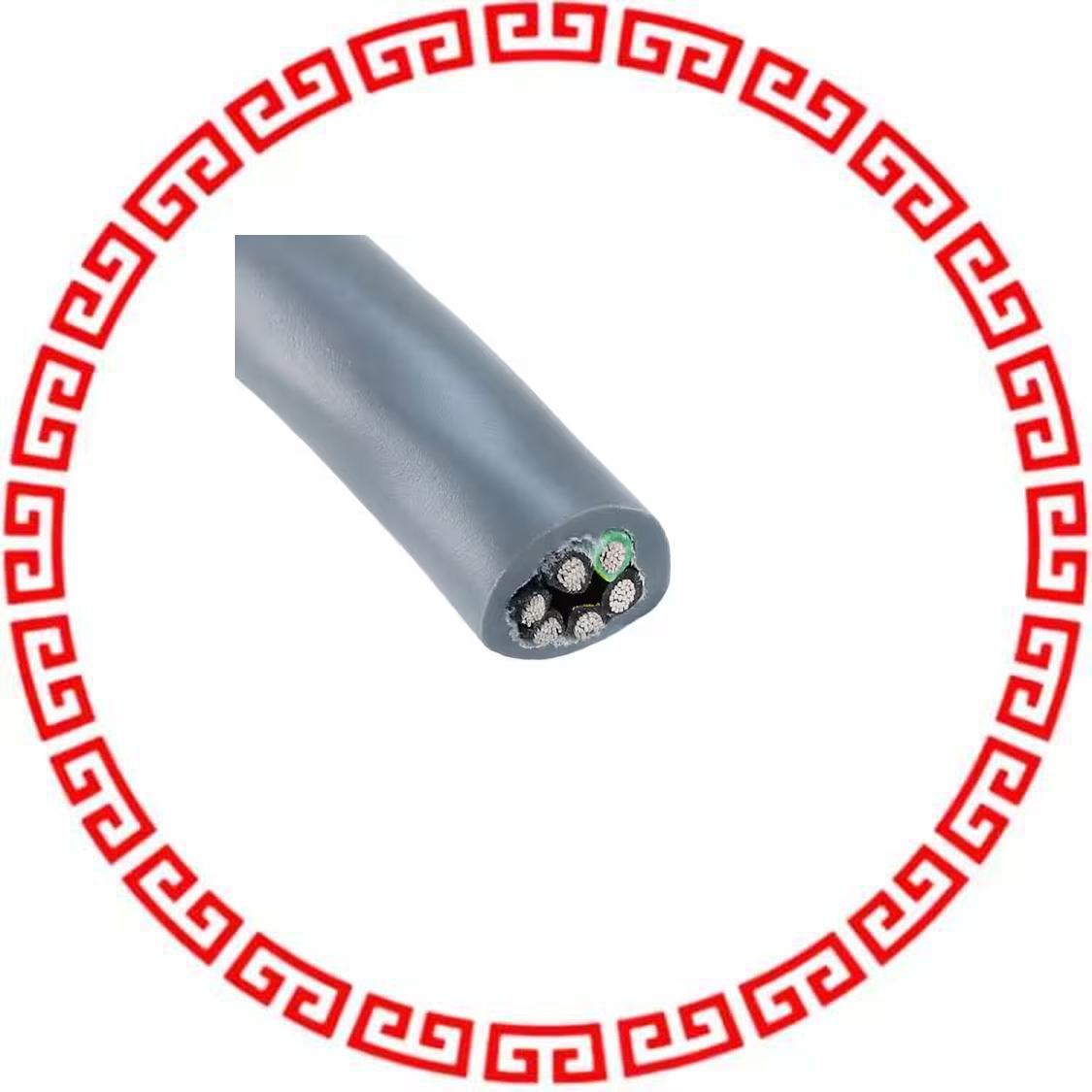 80017 SL005 ECOFLEX PUR 6CON 22AWG UNSH