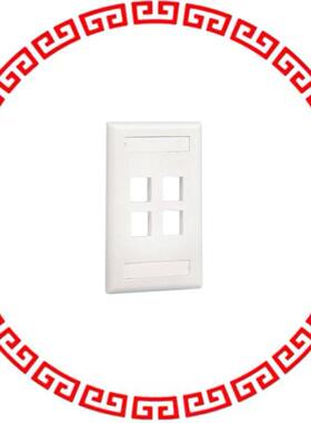 NK4FIGY FACEPLATE SNGL GANG 4PORT GRAY