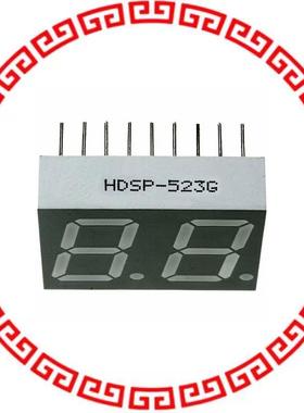 HDSP-523G LED 7-SEG 14.2MM 2DIG CC GRN RHD