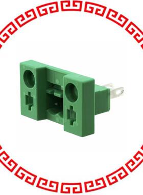 707109 TERM BLK HEADER 2POS GREEN