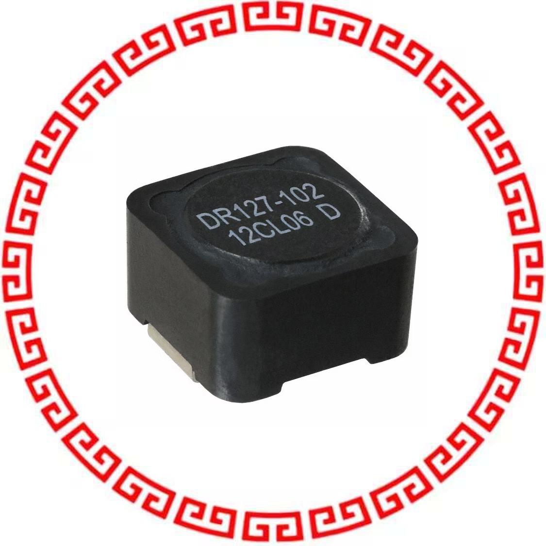 DR127-102-R FIXED IND 1MH 610MA 1.66 OHM SMD