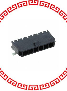 436500612 CONN HEADER 6POS R/A W/NAIL SMD