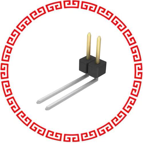 PBC02SBEN CONN HEADER .100 SINGL R/A 2POS