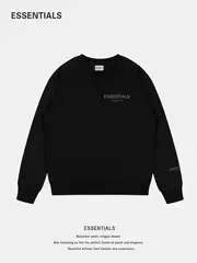 ESSENTIALS Official Crewneck Sweatshirt for Men and Women, Spring/Fall, FOG Subline, Heavyweight American Style Inner Layer Top