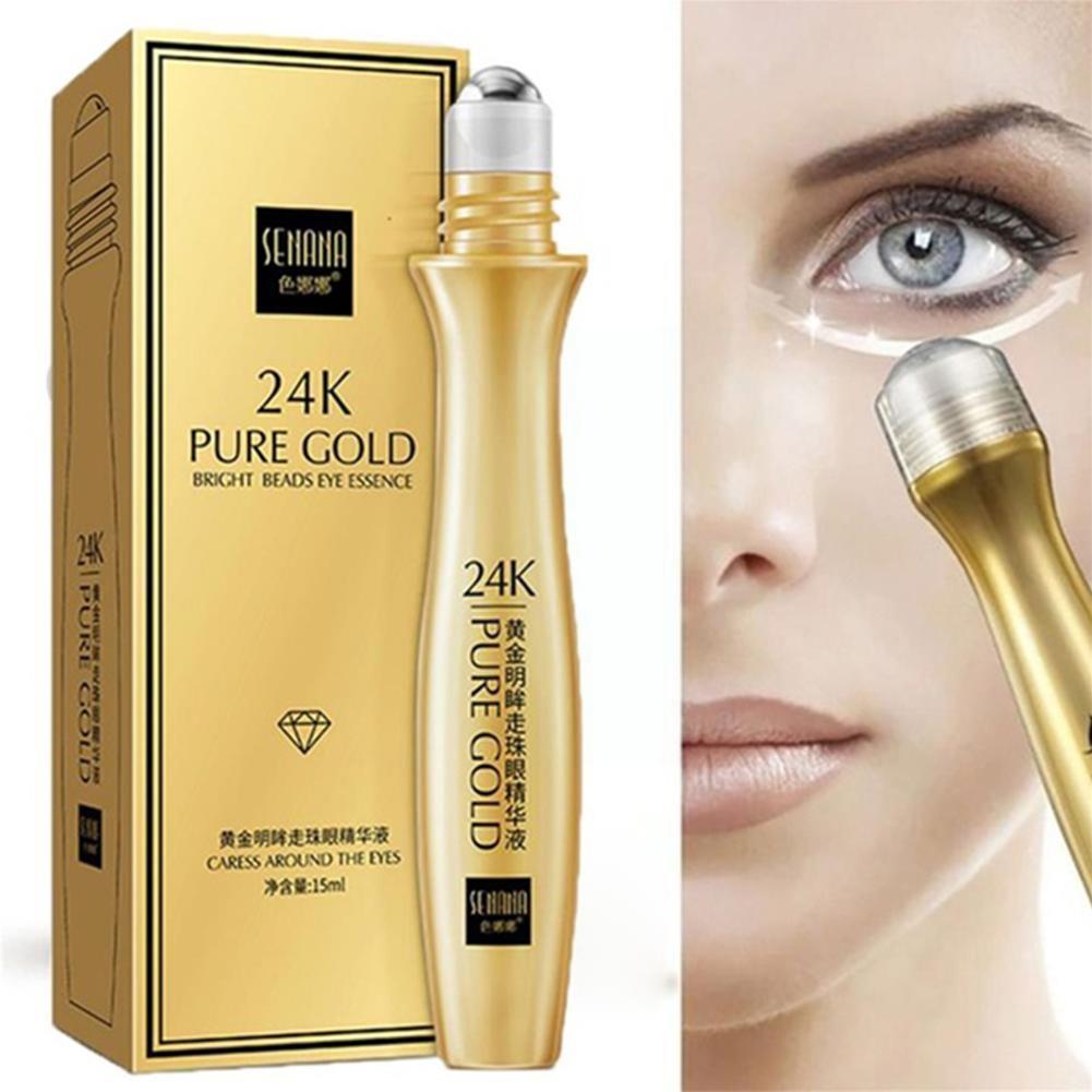 24K Gold Bright Eye Roller Eye Cream Hydrating Moisturizing 美容护肤/美体/精油 贴片面膜 原图主图