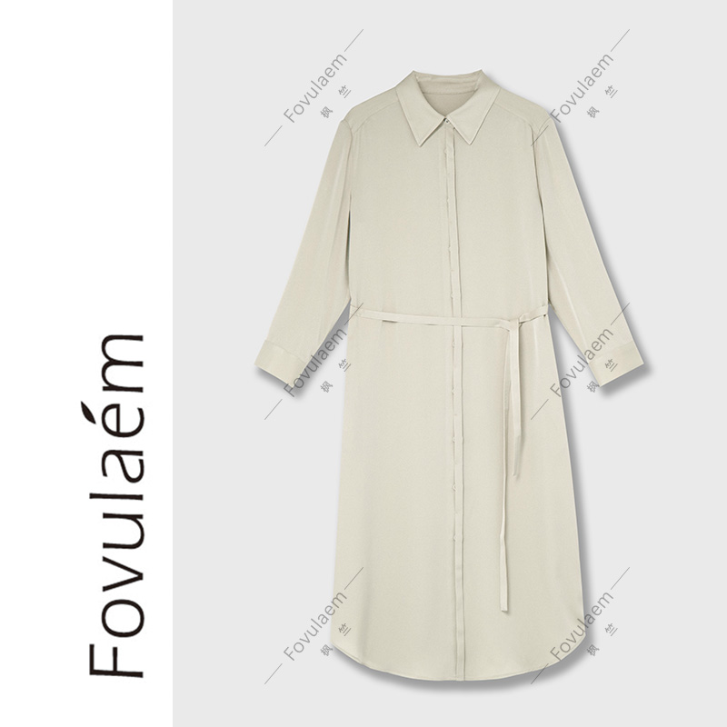 高端精致夏季高档气质衬衫裙