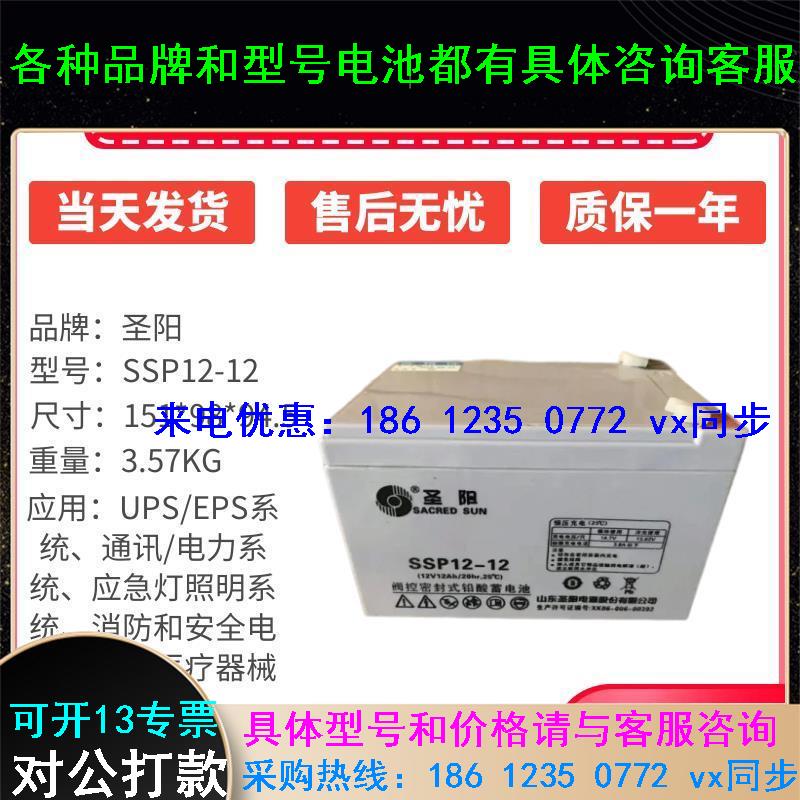 蓄电池SSP12-7/12AH/18AH SP12-24/33AH机房UPS电源外接电池