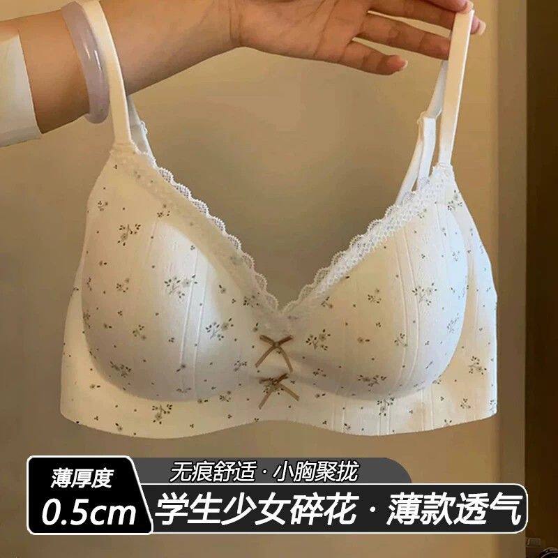 内衣女款学生大学小胸聚拢青少年初中女生高中生文胸2025新款爆款
