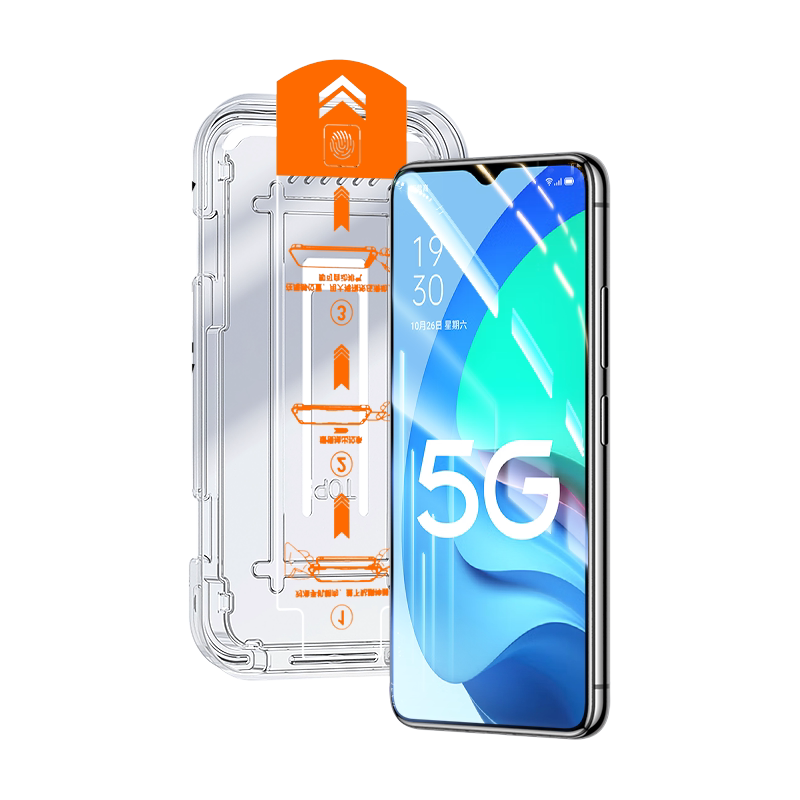 适用oppoa56无尘仓秒贴钢化膜