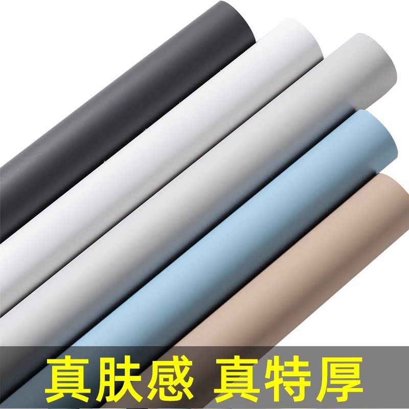 速发肤感膜贴纸衣水自粘具厚墙纸防柜柜子柜门橱柜改色贴膜家加翻