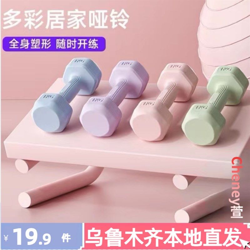 速发新疆包邮哑铃士健身肌用器式儿童瑜伽壶铃材小哑铃练臂家男士