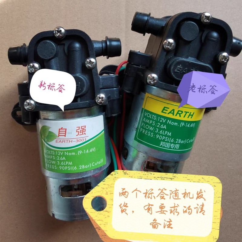 速发短泵平头泵电动喷雾器水泵锂喷雾器水泵12V水泵