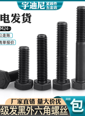 速发M20M24M27x0M6042 10.级外六角螺丝钉加长螺栓*0Mx400M500