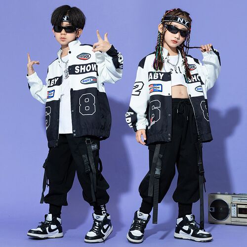 速发儿瞳街机潮服男孩舞车服少哈套装嘻儿架子鼓表演孩爵士舞演出