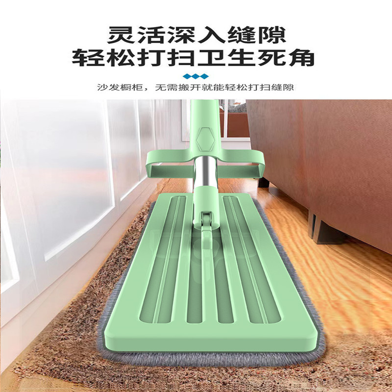 速发拖把免手g洗平板拖把干湿两用家用木地板大号墩布擦地神器一