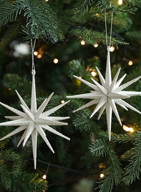 速发新吊圣诞创意挂件星粉爆炸粘立体异形圣诞树装饰款饰圣诞节用