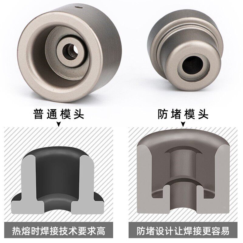 速发防堵模头25杜邦特厚透气不粘热熔机伟星PPR 焊头双眼皮PE热容