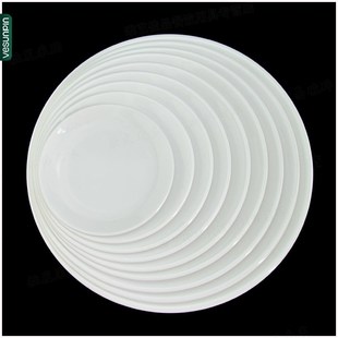 速发嘉宝密胺餐具 大圆盘12寸菜盘小骨碟店005 酒B专仿用瓷盘子