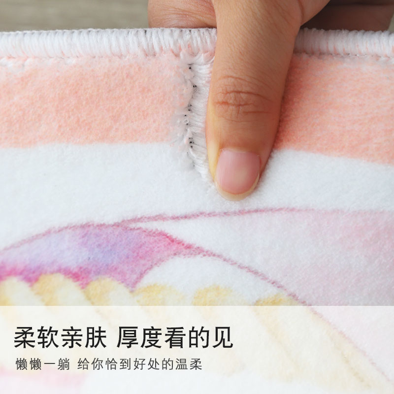 速发孩圆形地毯卧室风少粉色爱儿童房床边毯地垫