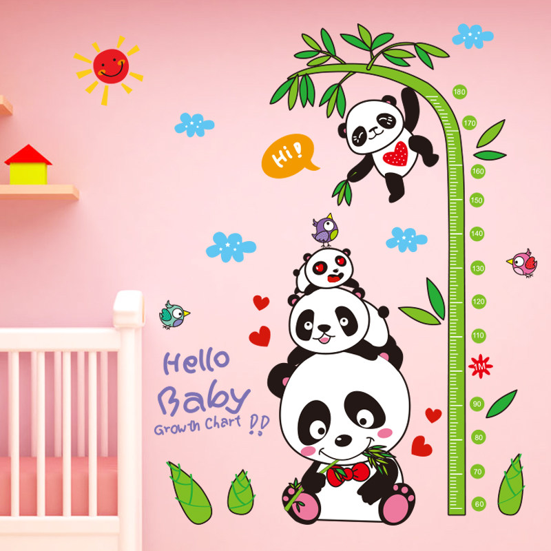 速发贴纸儿童身高墙装画环儿园墙面贴饰主题墙幼境布置材料立体