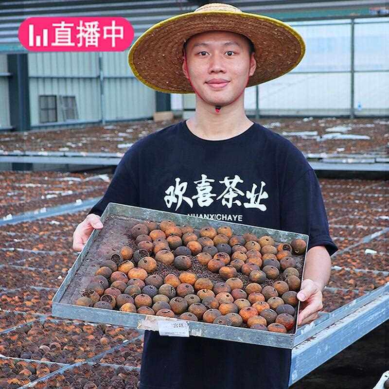 新会小青柑普洱茶熟茶陈皮青桔茶小柑橘生晒小甘桔茶散装500g