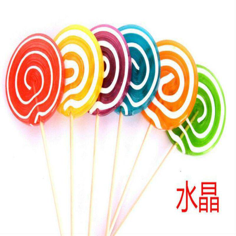 创意波板糖彩虹波板棒棒糖大号超大网红糖果50克儿童小零食整箱批