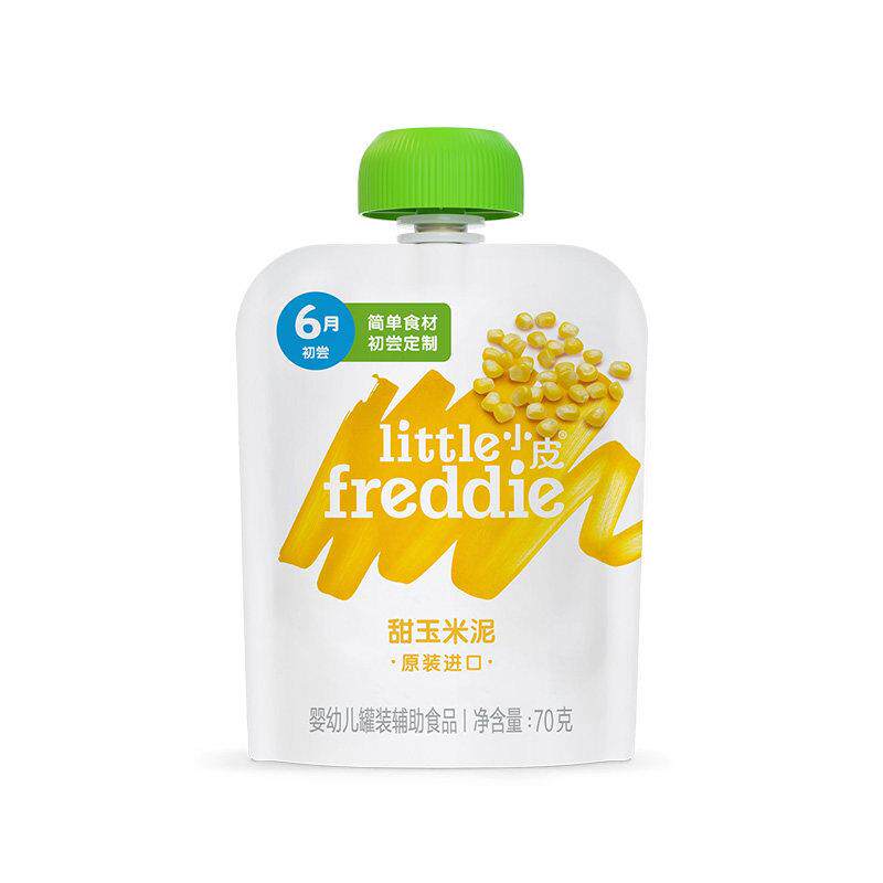 无添加副食品泥黑莓椰子玉米果泥副食品宝宝婴幼儿