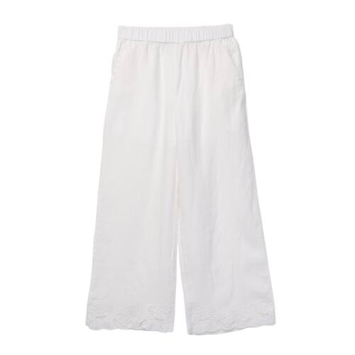 主图有尺码表【晓雯严选】亚麻显瘦垂坠直筒休闲裤 N595-9157