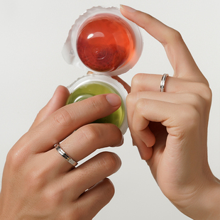 I Do&Co.Destiny开口999纯银戒指轻奢小众高级感情侣对戒男女单戒