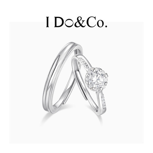 I Do&Co.星环情侣对戒轻奢小众S925银男女单戒 轻奢礼物送男女友