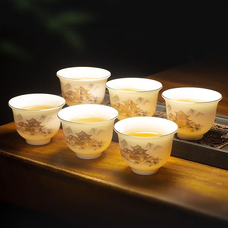 清仓德化羊脂玉瓷多个装