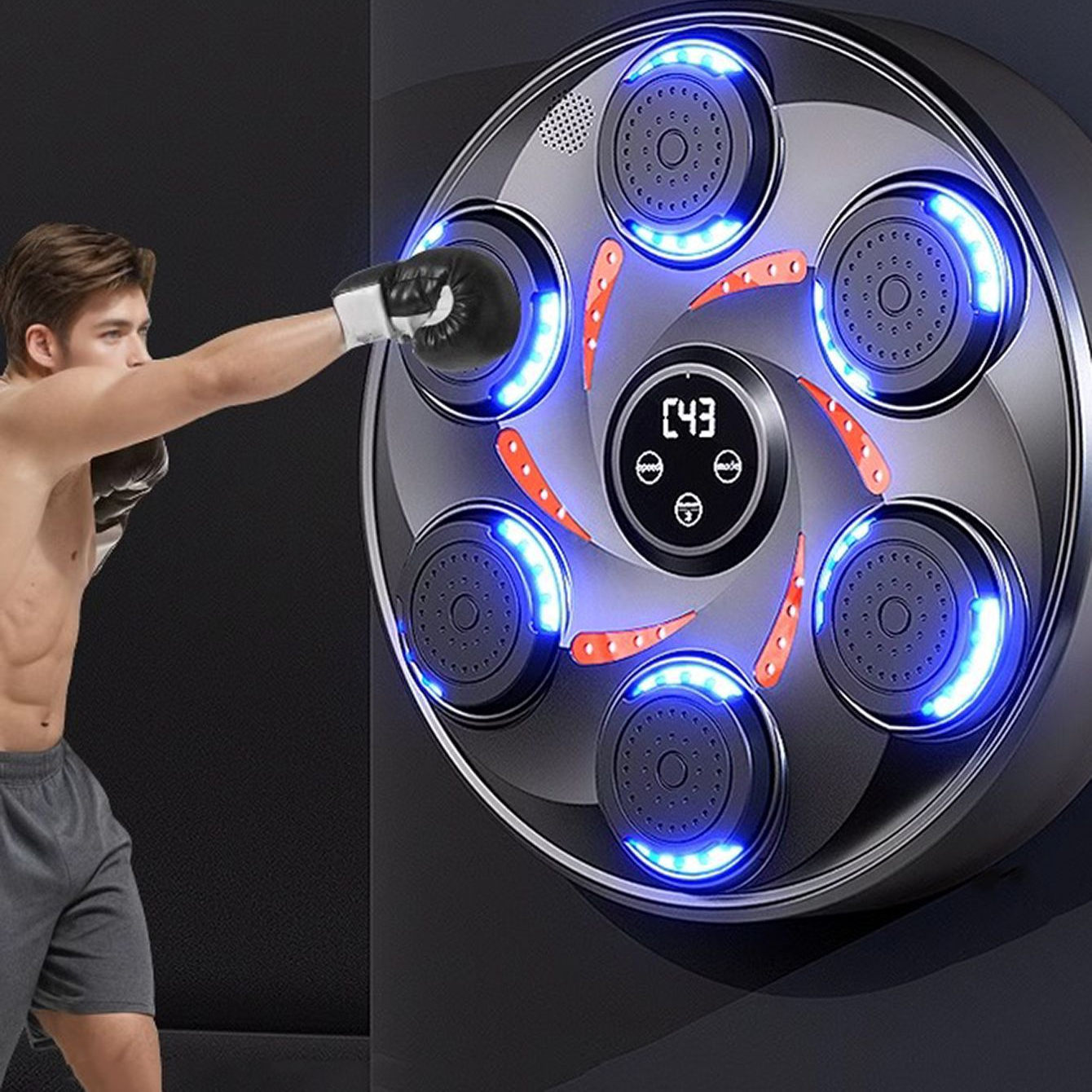 智能音乐拳击机家用成人儿童墙靶