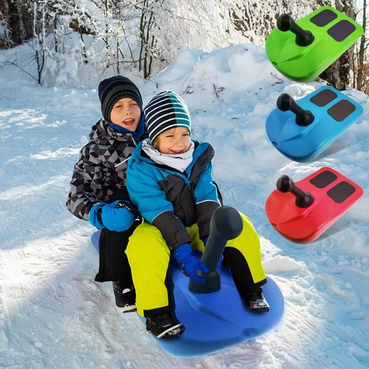 感统运动儿童滑雪板加厚玩雪工具