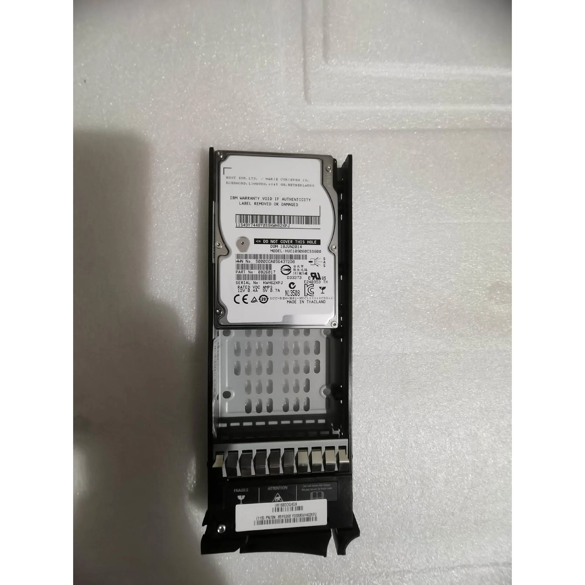 非标价IBM 00Y2683 V7000 600G SAS 1议价