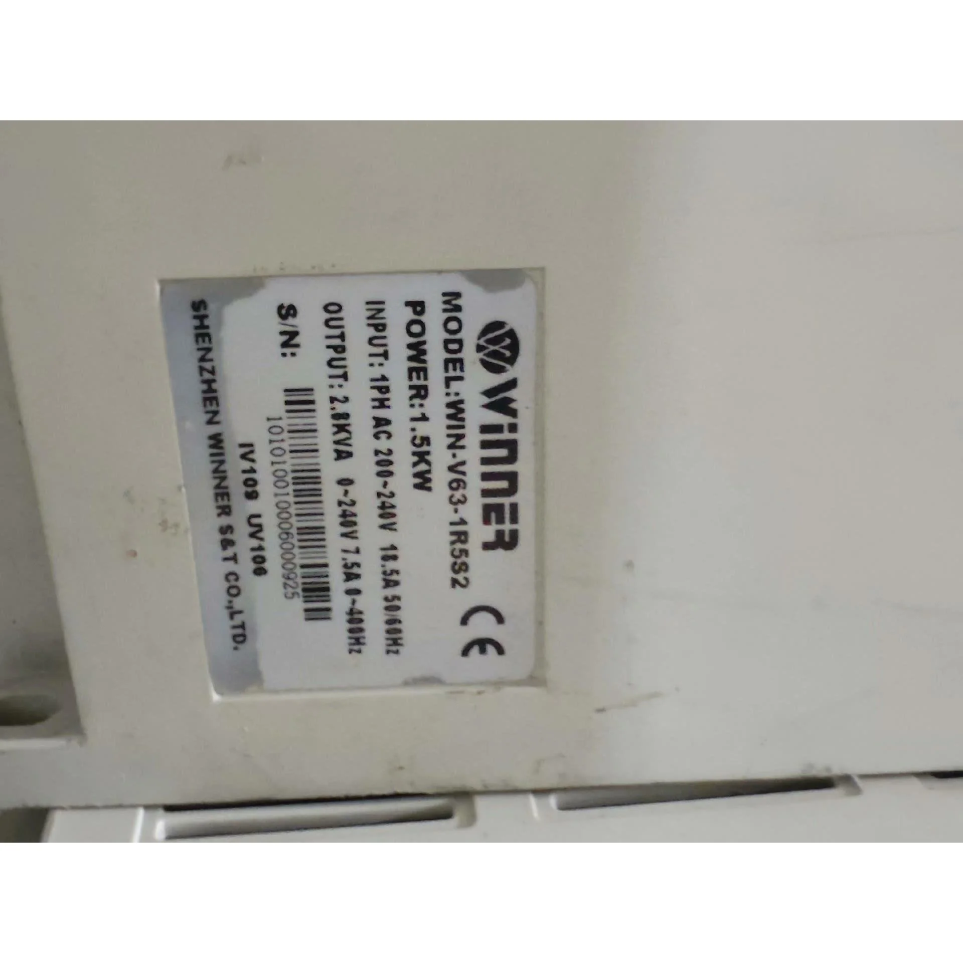 非标价微能变频器MODEL:WIN-V63-1R532功率1.5k议价