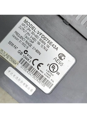 非标价VFD075E43A台达变频器7.5kw，拆机功能包好不包邮议价