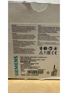 非标价西门子继电器 3RS1020-1DW20 全新正品议价