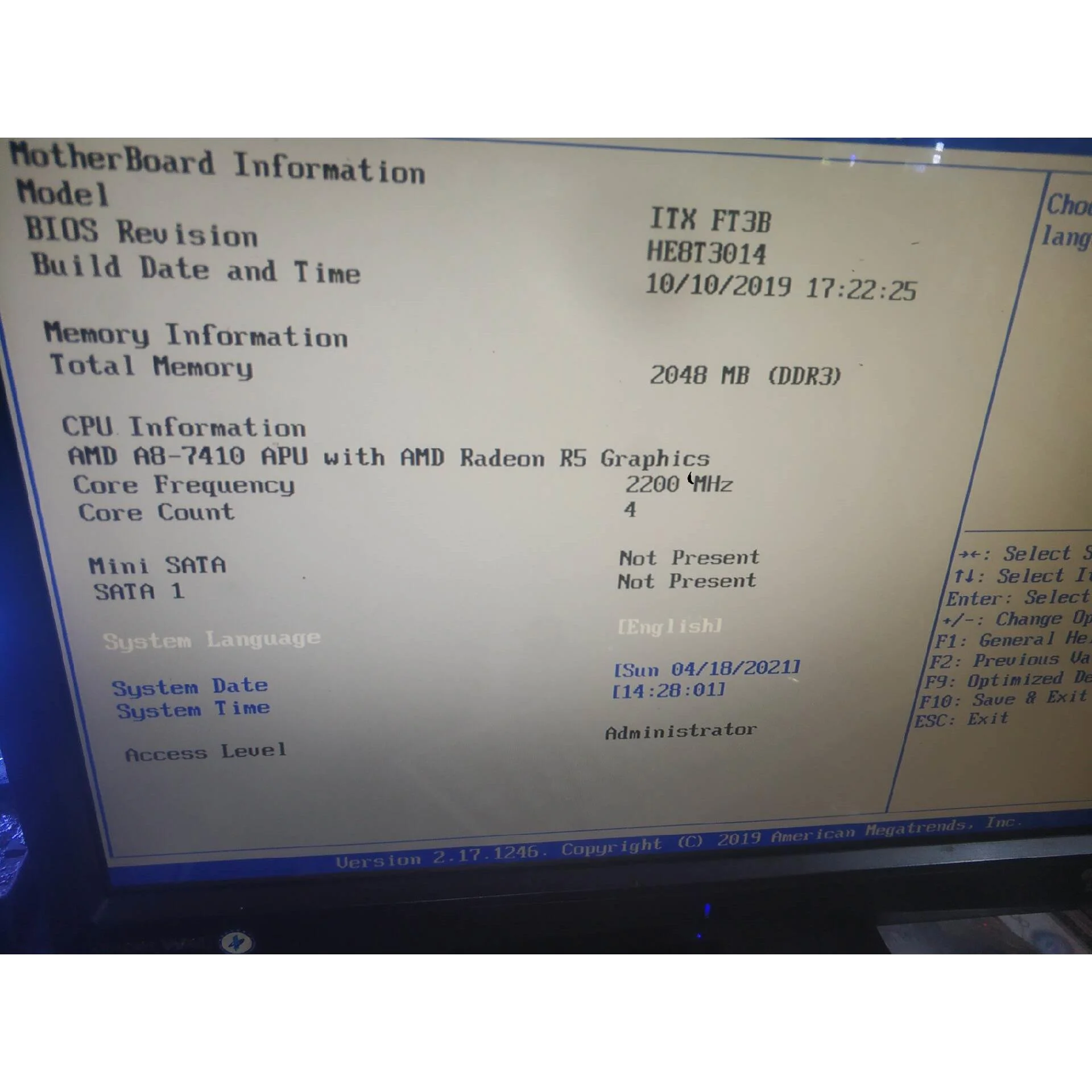 非标价A8-7410 CPU一体机主板 库存板子，正常使用，无挡板议价