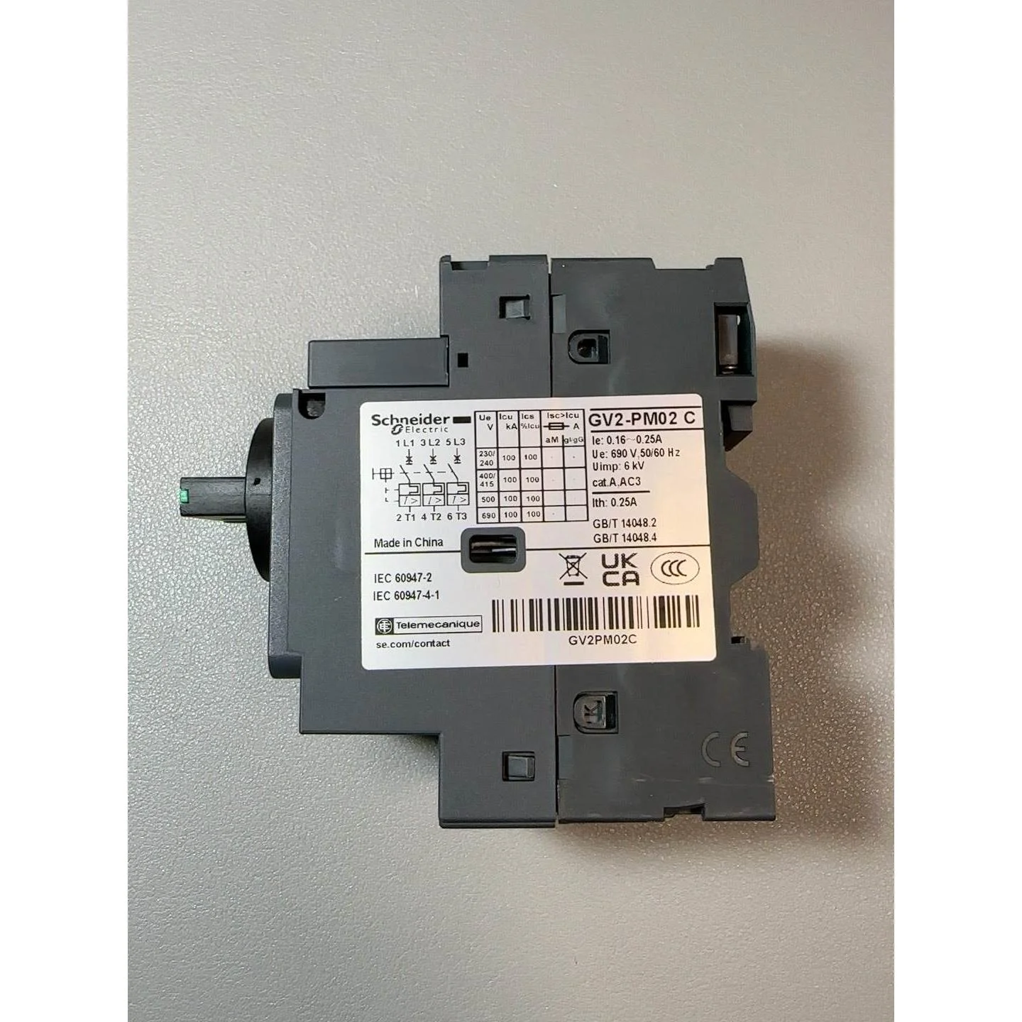 非标价施耐德全新原装GV2PM02C，数量2个，单价78.21元议价