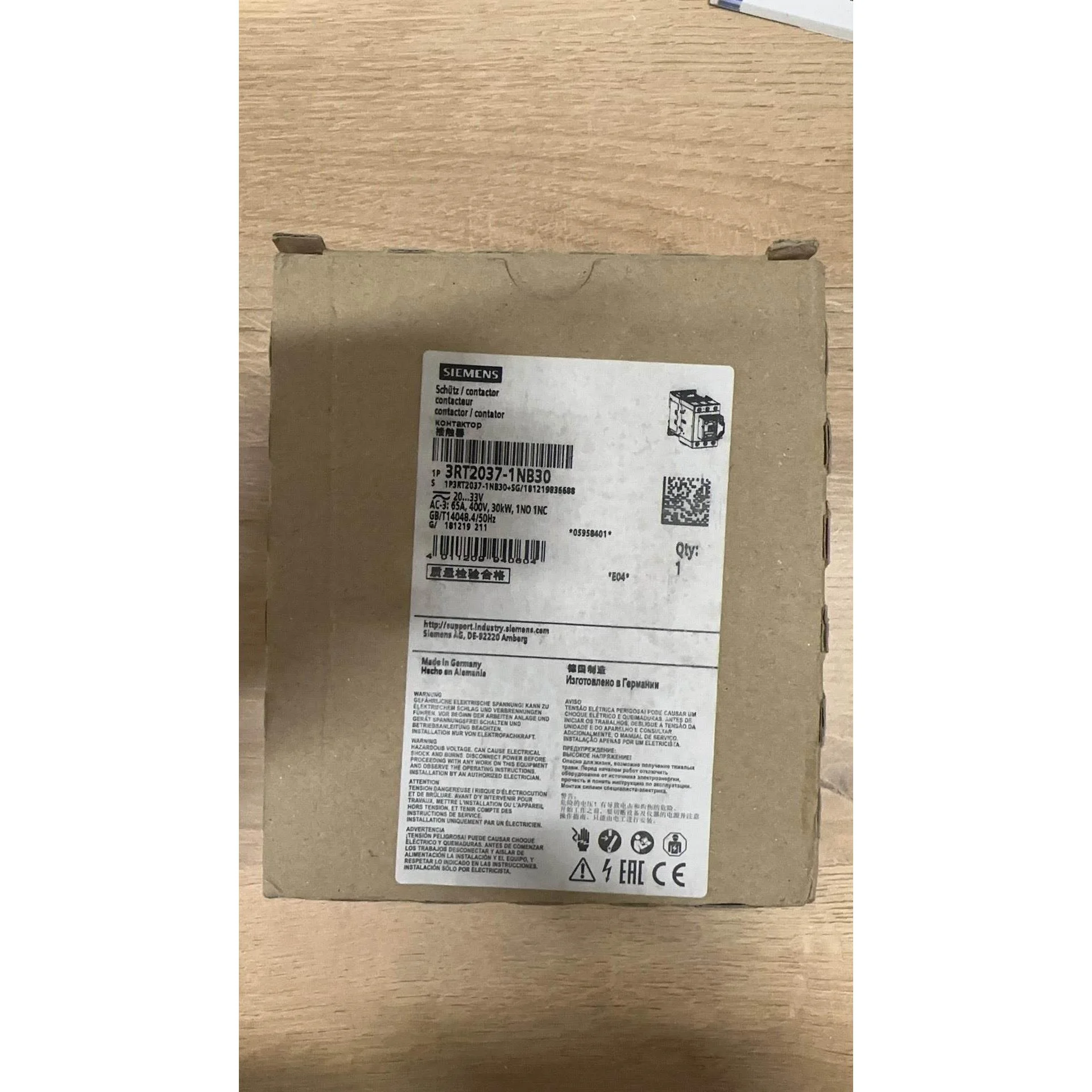 非标价西门子接触器 3R2037-1NB30 全新正品议价