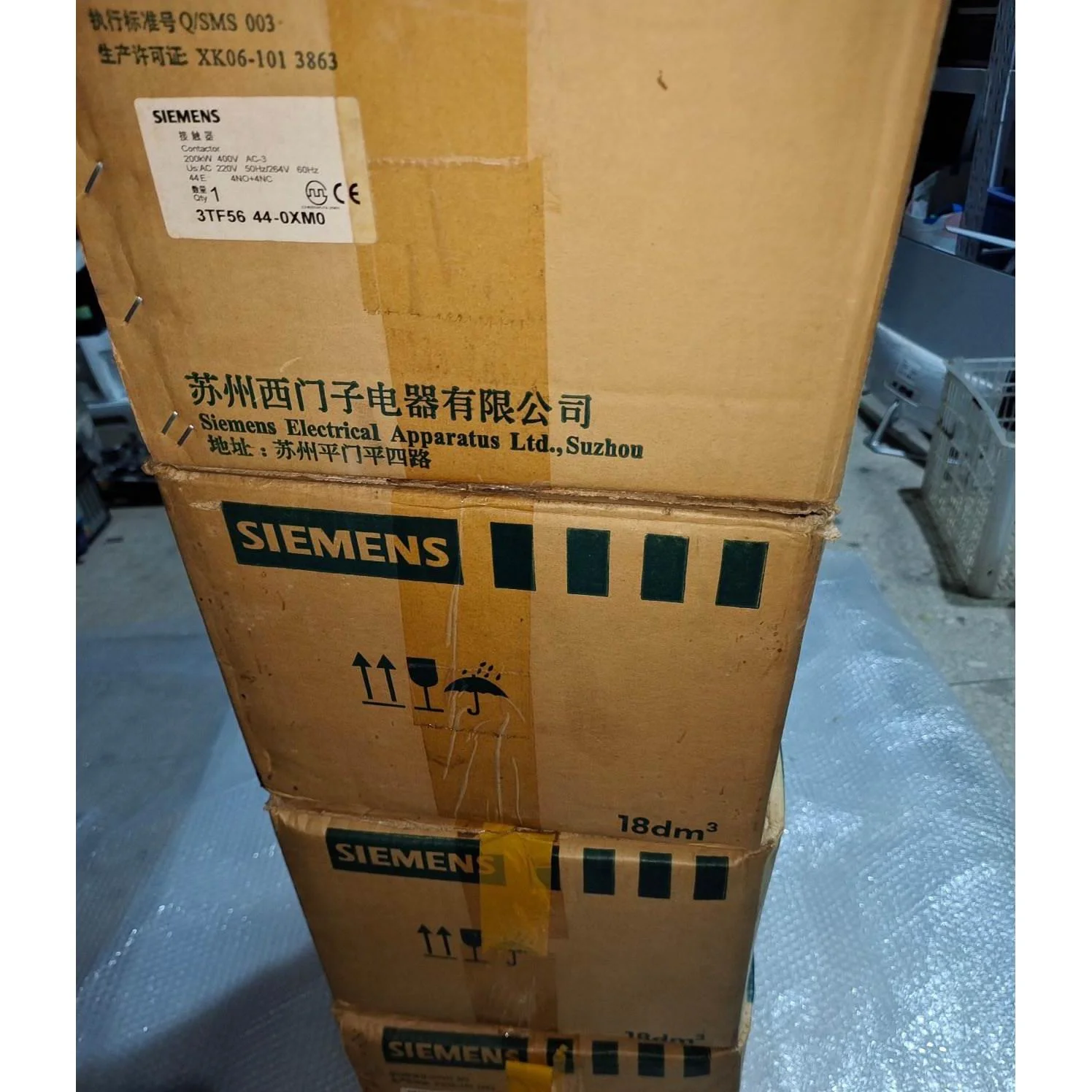非标价西门子接触器 3TF5644-0XM0 全新正品议价