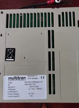 非标价MULTITRON通讯卡PS424 CANopen议价