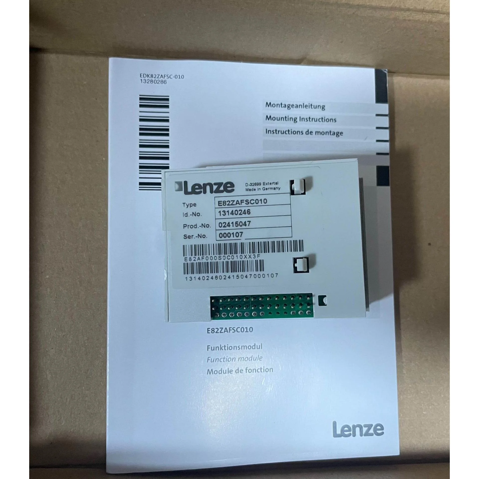 非标价E82ZAFSC010 伦茨模块，全新库存货开封，链接实图，议价