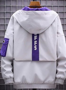 Men's thickened hooded parka jacket男士加厚连帽冲锋衣外套冬