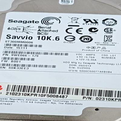 希捷2.5寸SAS 300G硬盘ST300MM0006 30