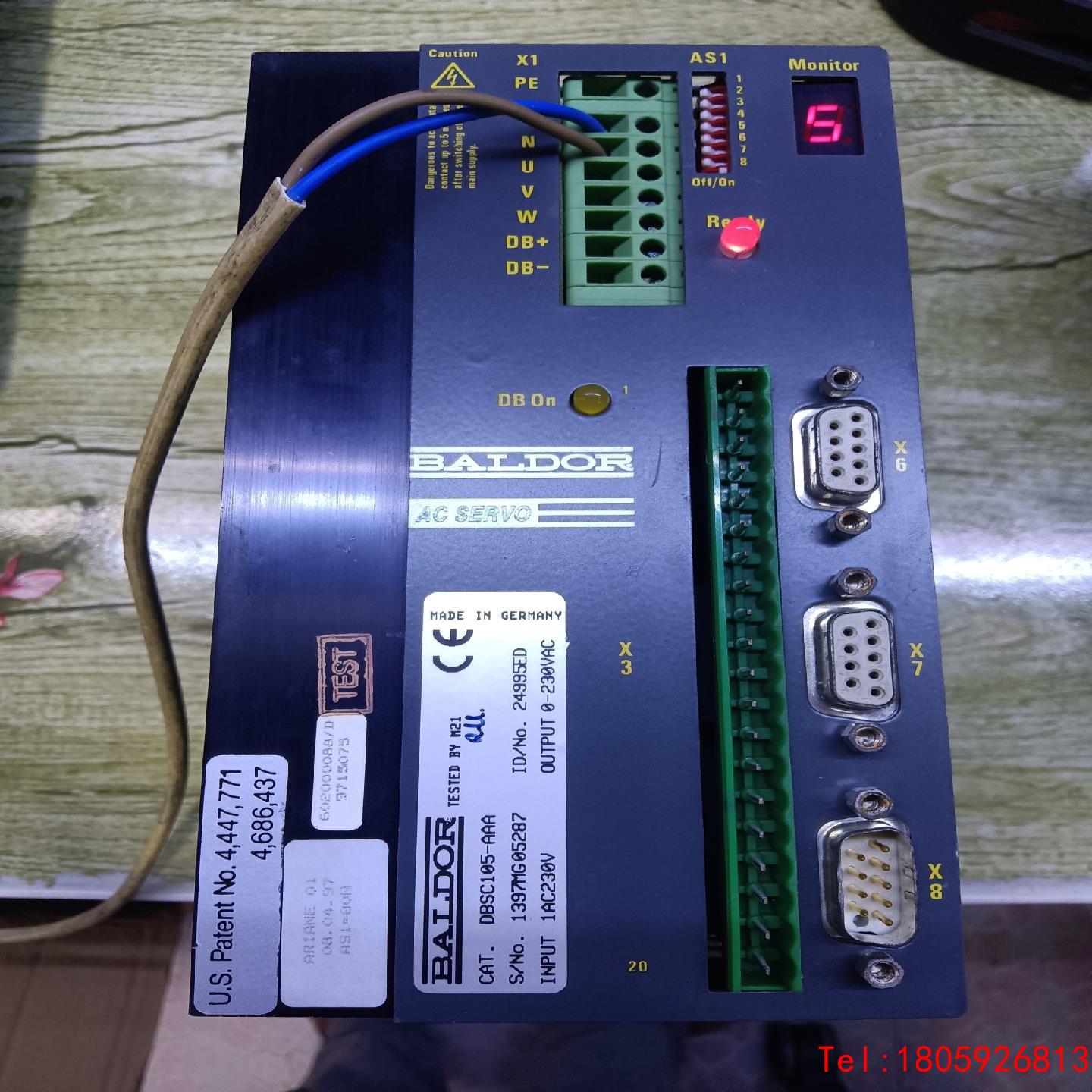 【非标价】BALDOR驱动器，型号DBSC105-AAA，通电正常，其图片