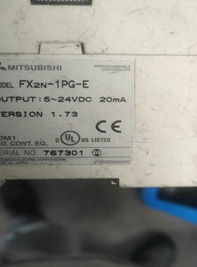 三菱PLC FX2N-1PG 拆机件88元一个